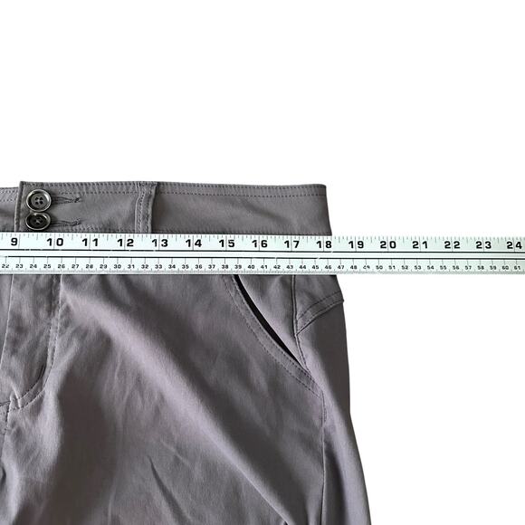 Prana Halle Pants Women 14 Gray 2-Way Stretch Articulated knees Cross-Functional - Picture 8 of 10